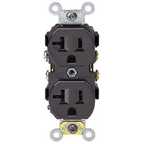 LEVITON 20A, 125V, DUPLEX RECEPT