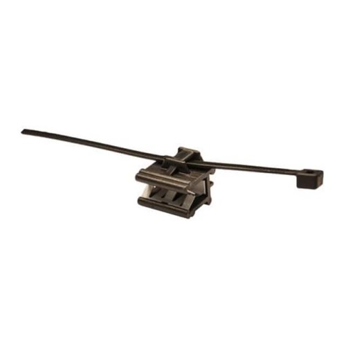 CABLE TIE HLDR SGL EDGE MNT BLK