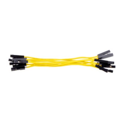 JMPR WIRE 10-PACK F-F 3" YELLOW