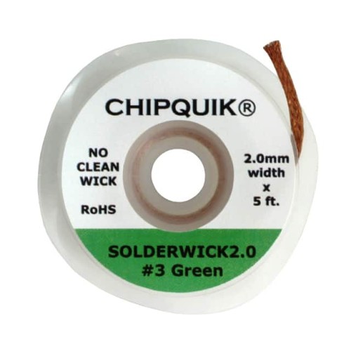 2.0MM SOLDER WICK NO CLEAN