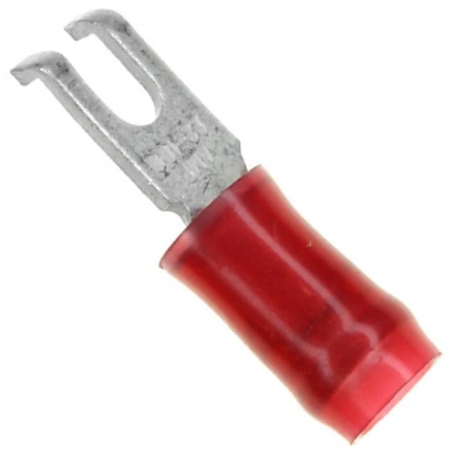 CONN SPADE TERM 16-22AWG #2 RED