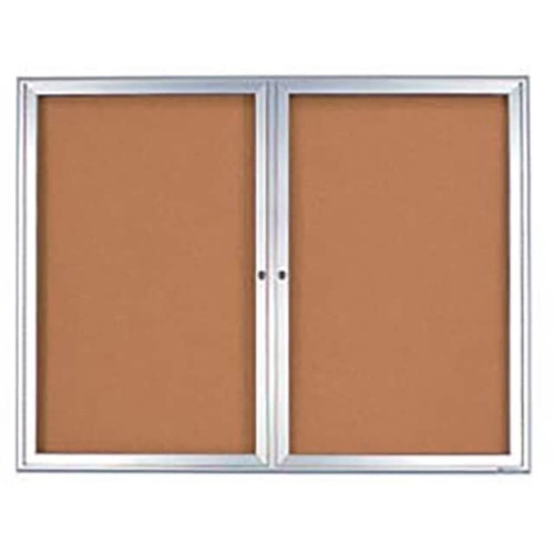 60"W X 36"H 2-DOOR RADIUS FRAMED