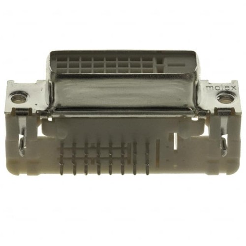 CONN RCPT DVI-D DL 24POS PCB R/A