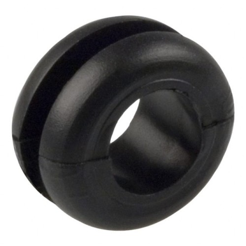 GROMMET 0.217" ELASTOMER BLACK