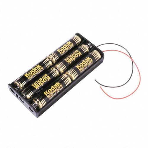BATT HOLDER AA 6 CELL 6" LEADS