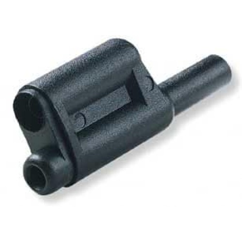 CONN BANANA PLUG STACK SLDR BLK