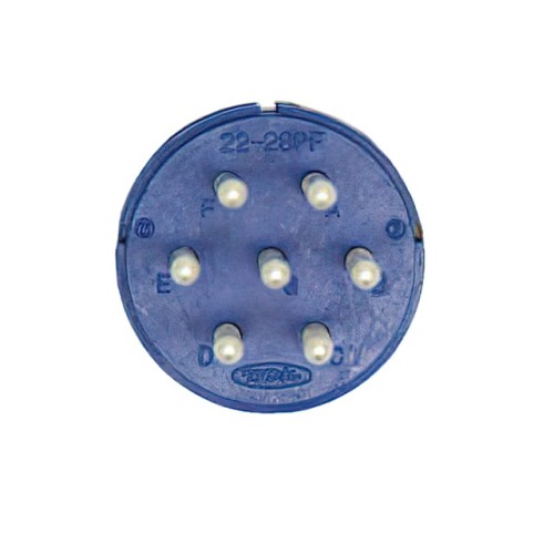 INSERT, PINS, 7 POS, SOLDER CUP