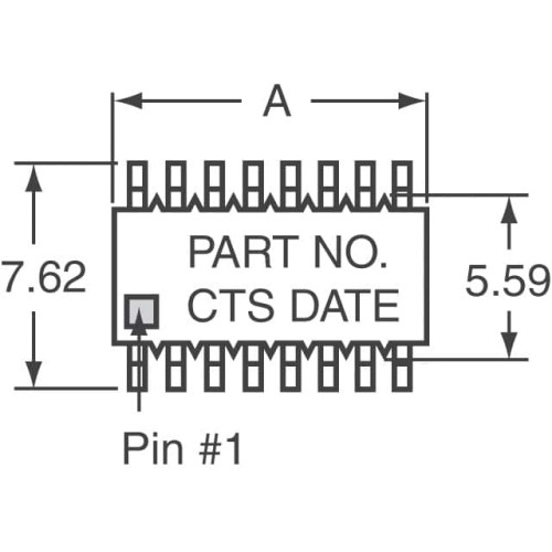 RES ARRAY 13 RES 56K OHM 14SOIC