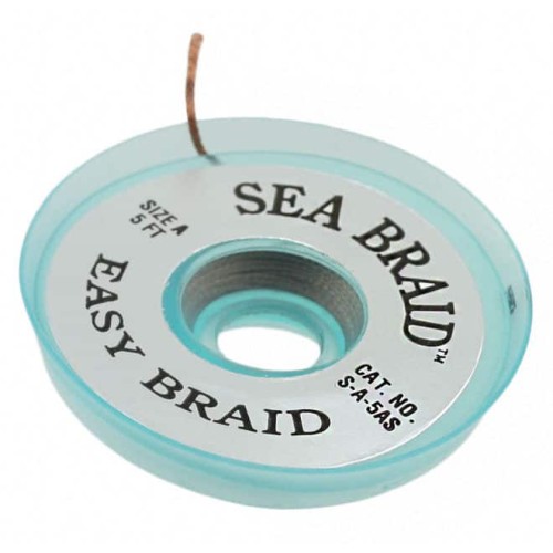 DESOLDER BRAID UNFLUXD 0.025" 5'