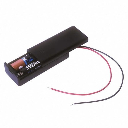 BATT HOLDER AAA 2 CELL 6" LEADS