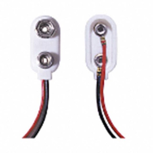 BATT CONN SNAP 9V 1 CEL 4" LEADS
