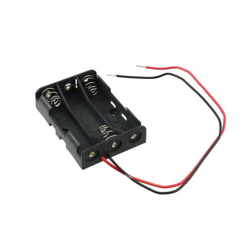 BATT HOLDER AAA 3 CELL 6" LEADS