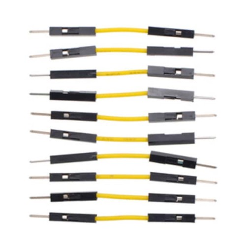 JMPR WIRE 10-PACK M-M 1" YELLOW