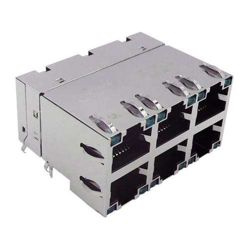 CONN JACK 6PORT 1000 BASE-T PCB
