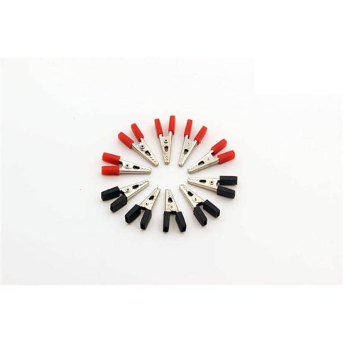 10Pcs AlligatorClips Red Black