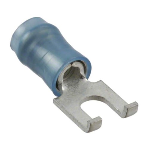CONN SPADE TERM 14-16AWG #6 BLU
