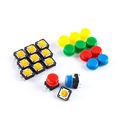 TACTILE BUTTON ASSORTMENT 12PK