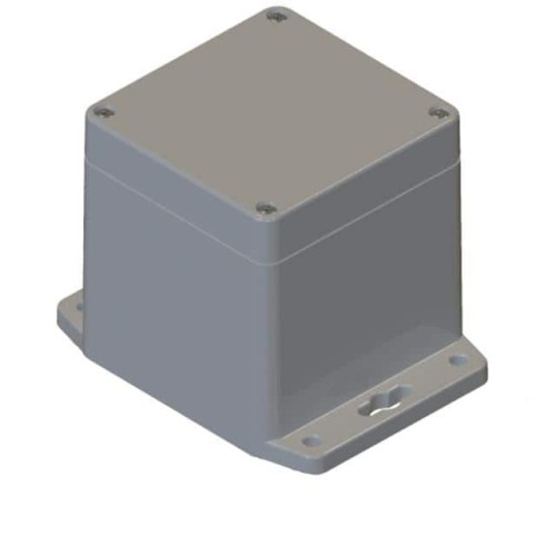 GRAY/GRAY FLANGED BASE POLYCARBO