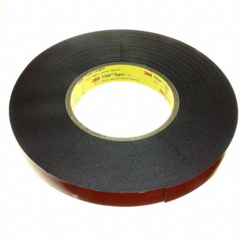 TAPE DBL COATED BLK 3/4"X 15YDS