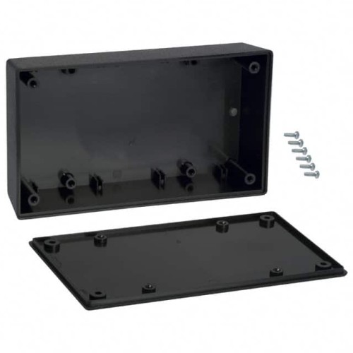 BOX ABS BLACK 5.620"L X 3.250"W