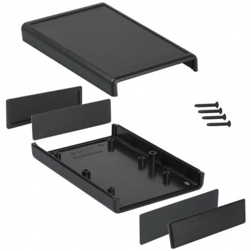 BOX ABS BLACK 4.380"L X 2.953"W