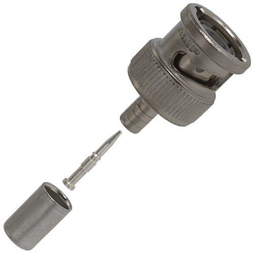 CONN BNC PLUG STR 50 OHM CRIMP