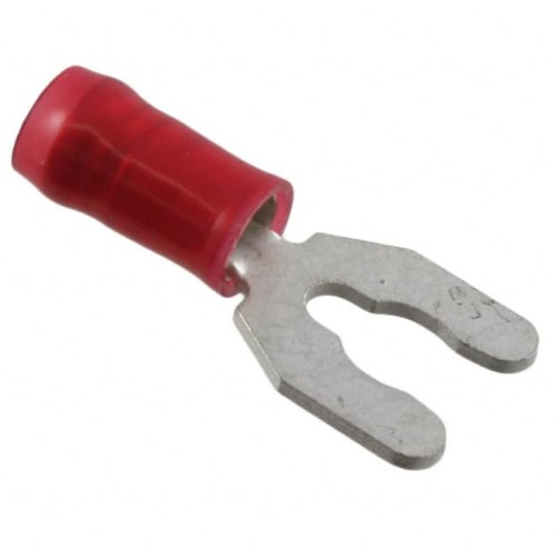 CONN SPADE TERM 16-22AWG #8 RED