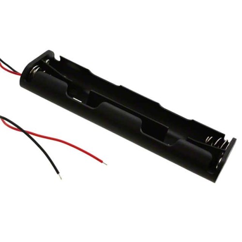 BATT HOLDER AA 4 CELL 6" LEADS