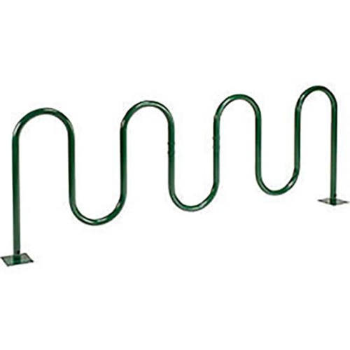 94"L WAVE BIKE RACK, FLANGE MOUN