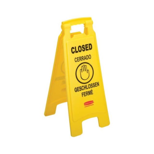 RUBBERMAID FLOOR SIGN 2 SIDED MU