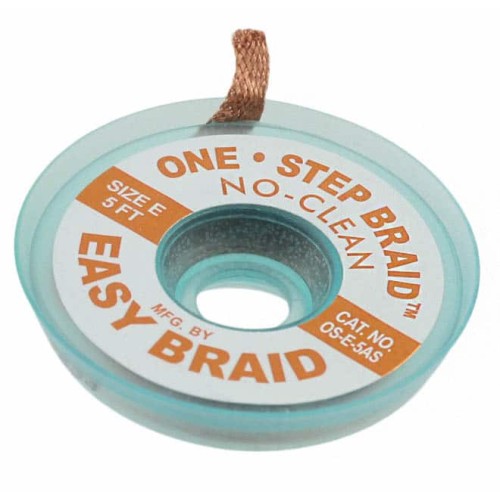 DESOLDER BRAID NO-CLN 0.125" 5'