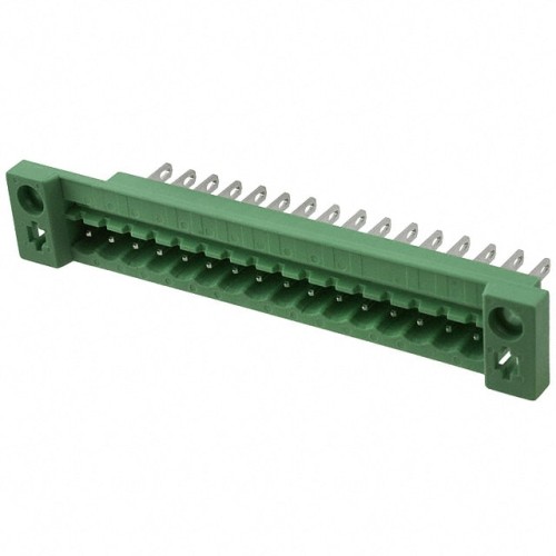 TERM BLK HEADER 16POS GREEN