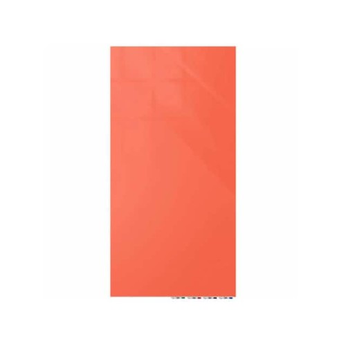 ARIA 4'W X 6'H MAGNETIC GLASS WH