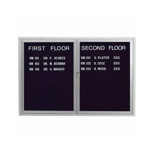 2 DOOR ENCLOSED LETTER BOARD CAB