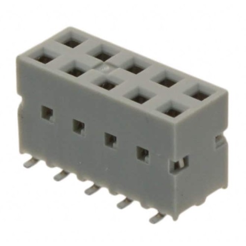 CONN RCPT 10POS 0.1 GOLD SMD