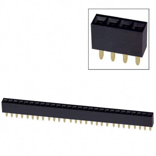 CONN HDR 28POS 0.1 GOLD PCB