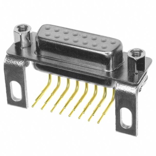 CONN D-SUB RCPT 15POS R/A SLDR