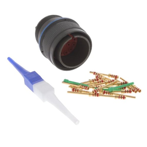 CONN PLUG MALE 17POS GOLD CRIMP