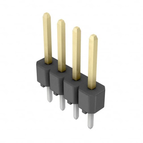 CONN HEADER VERT 4POS 2.54MM