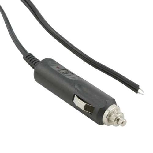 AUTO CBL ASSY W/PLG 12V 5A W/LED