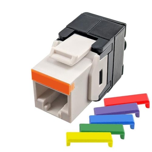 CAT6/6A WHT KEYSTONE TOOLLESS 1E
