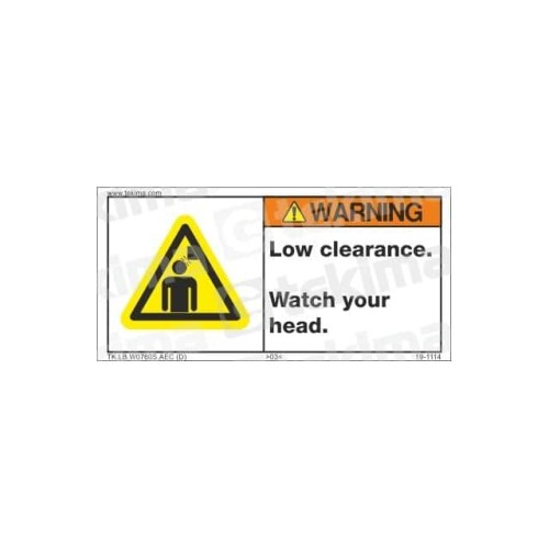 WARNING LABEL, 12 PCS/PACK
