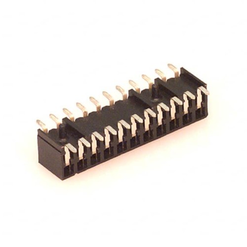 CONN RCPT 22P 0.079 GOLD SMD R/A