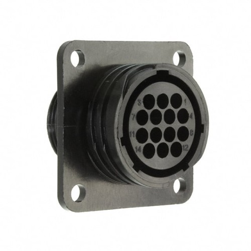 CONN RCPT HSG FMALE 14POS PNL MT