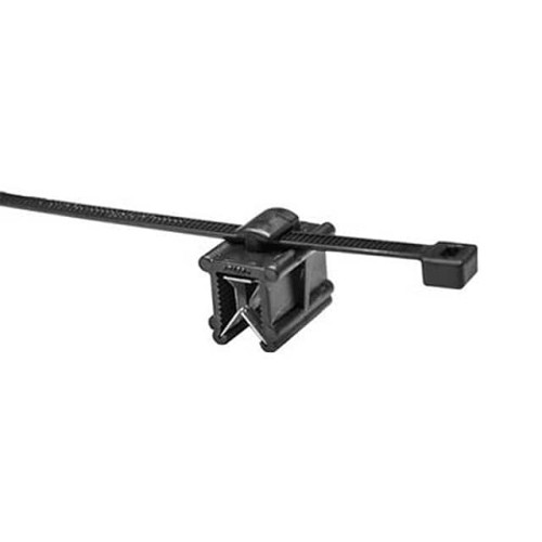 CABLE TIE HLDR SGL EDGE MNT BLK