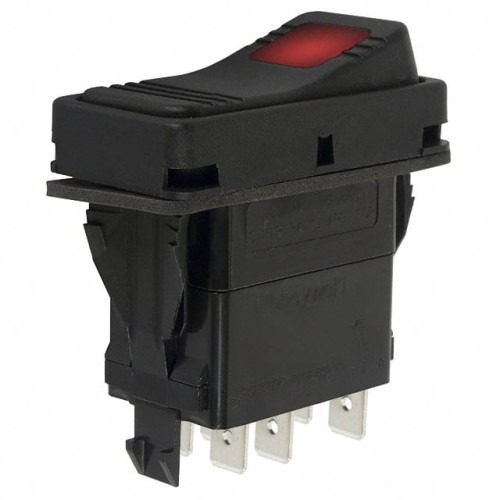 SWITCH ROCKER DPST 15A 125V