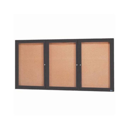 3 DOOR FRAMED ENCLOSED BULLETIN