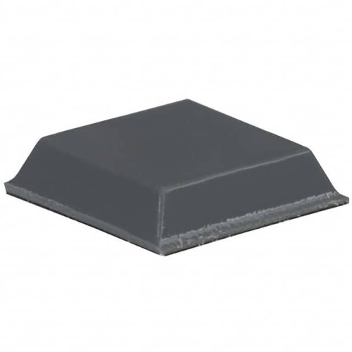 BUMPER SQUARE 0.5"L X 0.5"W GRY
