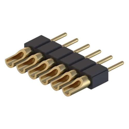 CONN HDR STRIP SOLDER 6POS GOLD