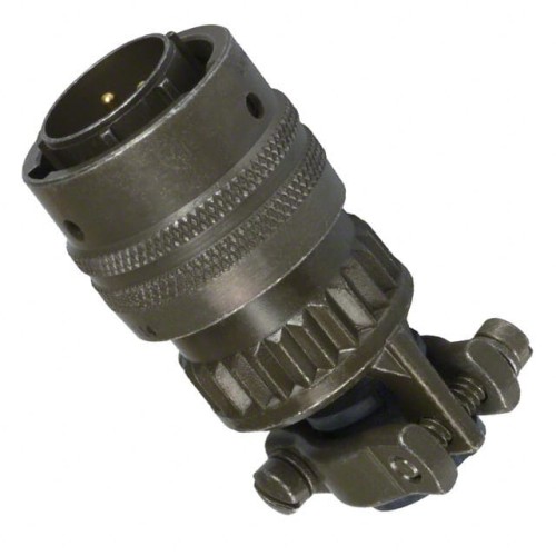 CONN PLUG MALE 3P GOLD SLDR CUP